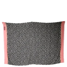 Black White Polka Dots Fringes Wrap Scarf