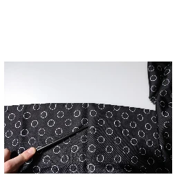 Black Circles Silk Fringes Shawl Wrap Scarf