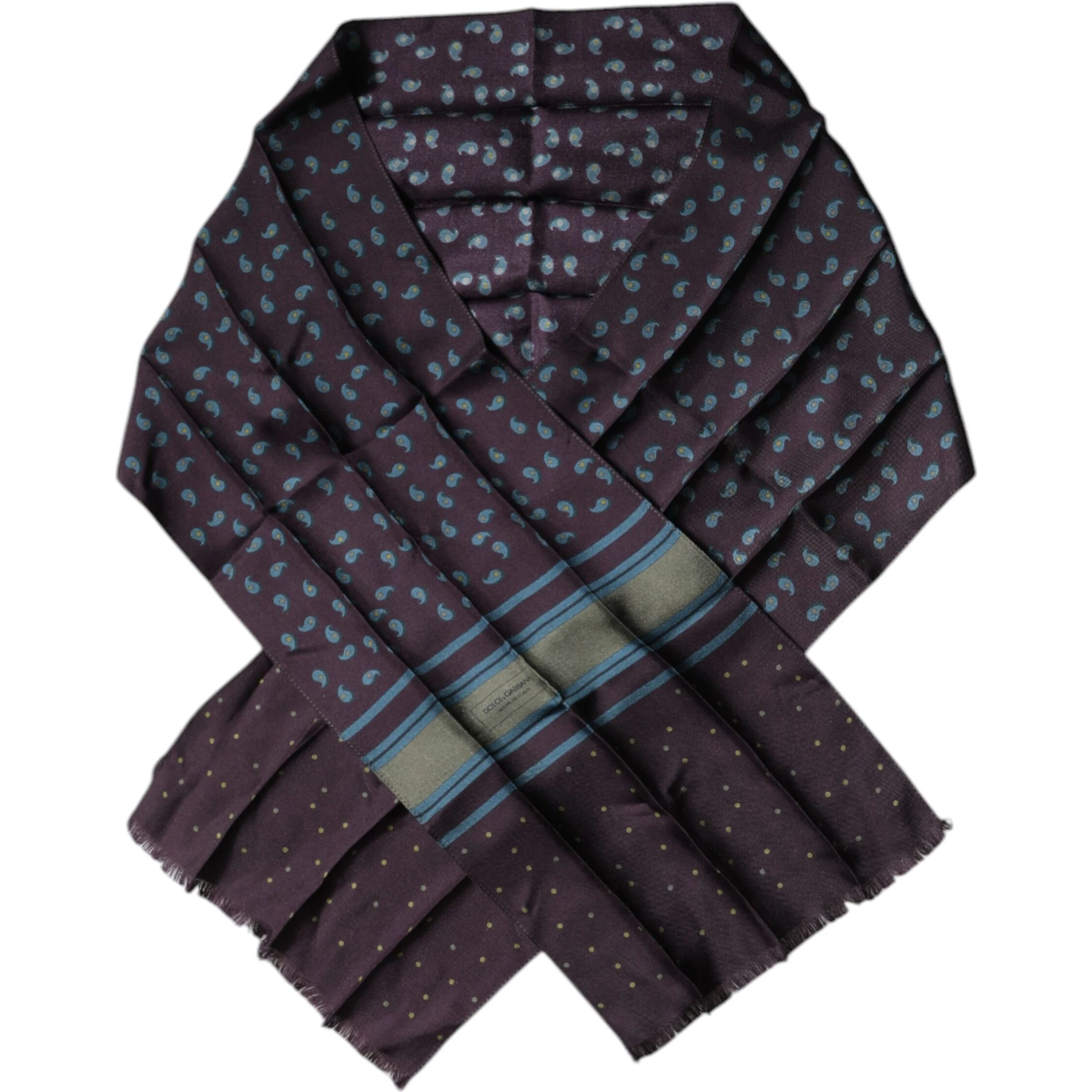 Purple Fantasy Silk Neck Wrap Shawl Scarf