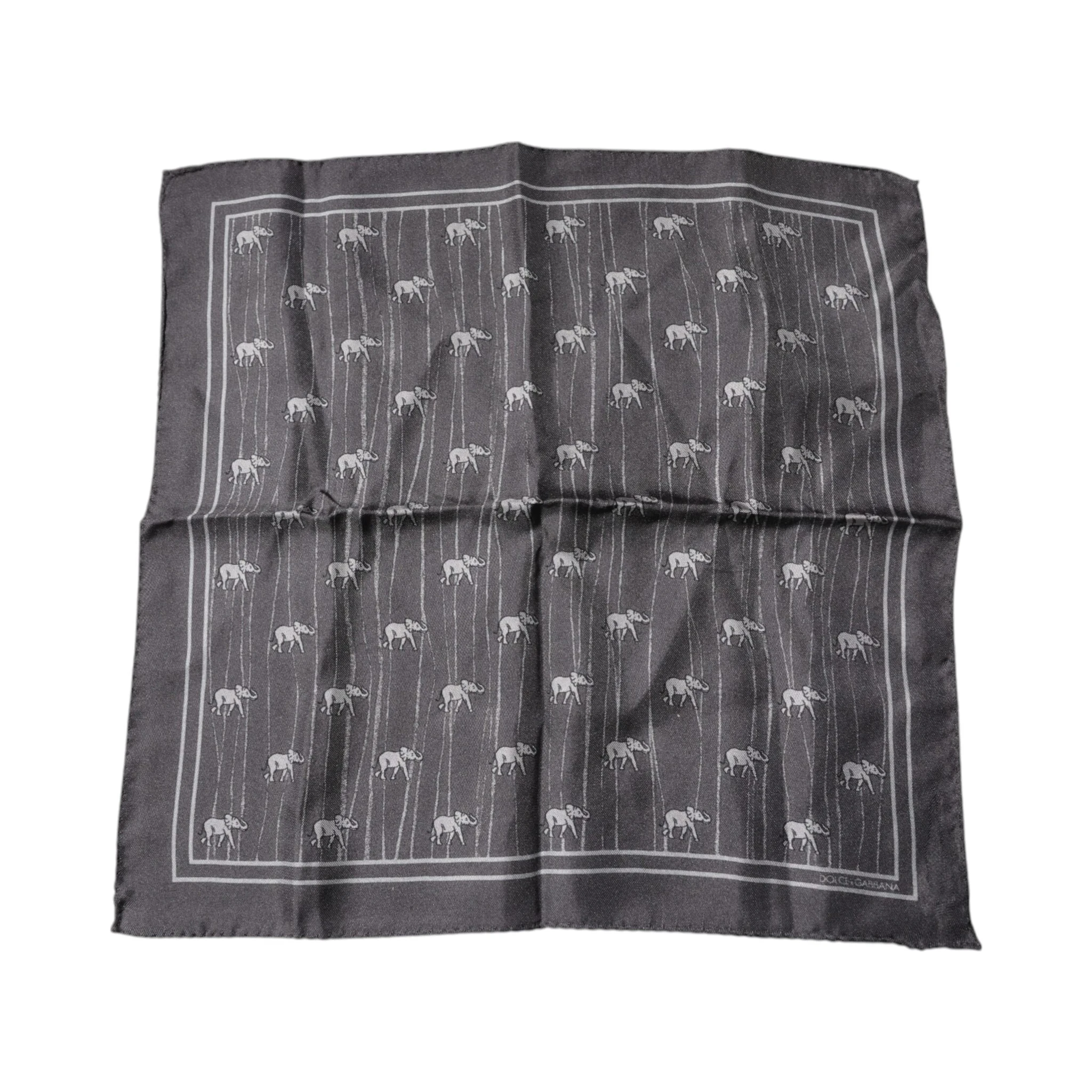 Brown Elephant Fantasy Handkerchief Scarf