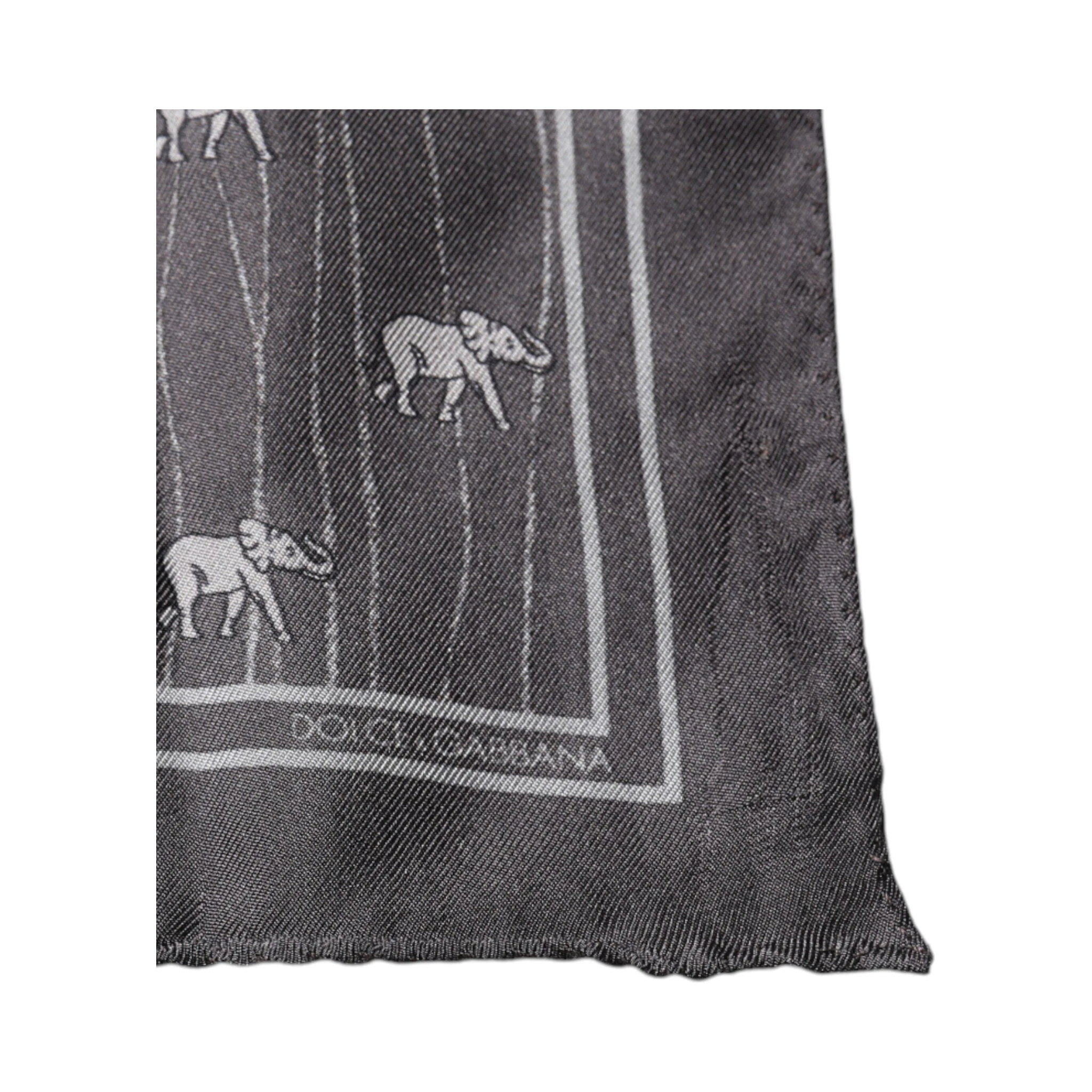 Brown Elephant Fantasy Handkerchief Scarf