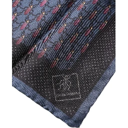 Dark Blue Beetle Square Handkerchief Scarf