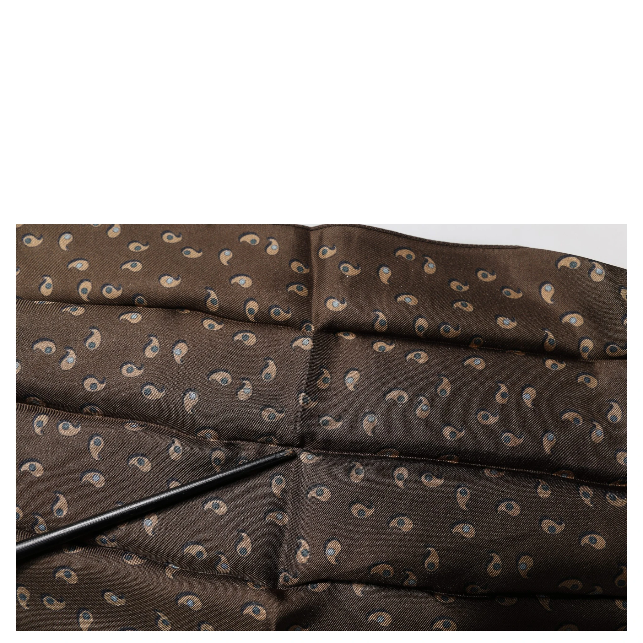 Brown Fantasy Silk Neck Wrap Shawl Scarf