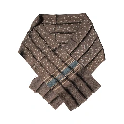 Brown Fantasy Silk Neck Wrap Shawl Scarf