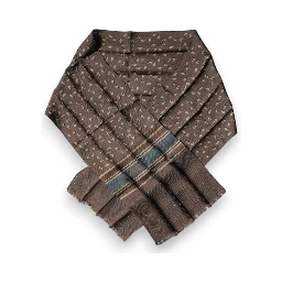 Brown Fantasy Silk Neck Wrap Shawl Scarf