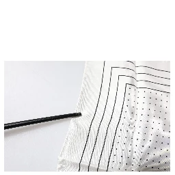 White Polka Dots Square Handkerchief Scarf