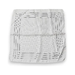 White Polka Dots Square Handkerchief Scarf