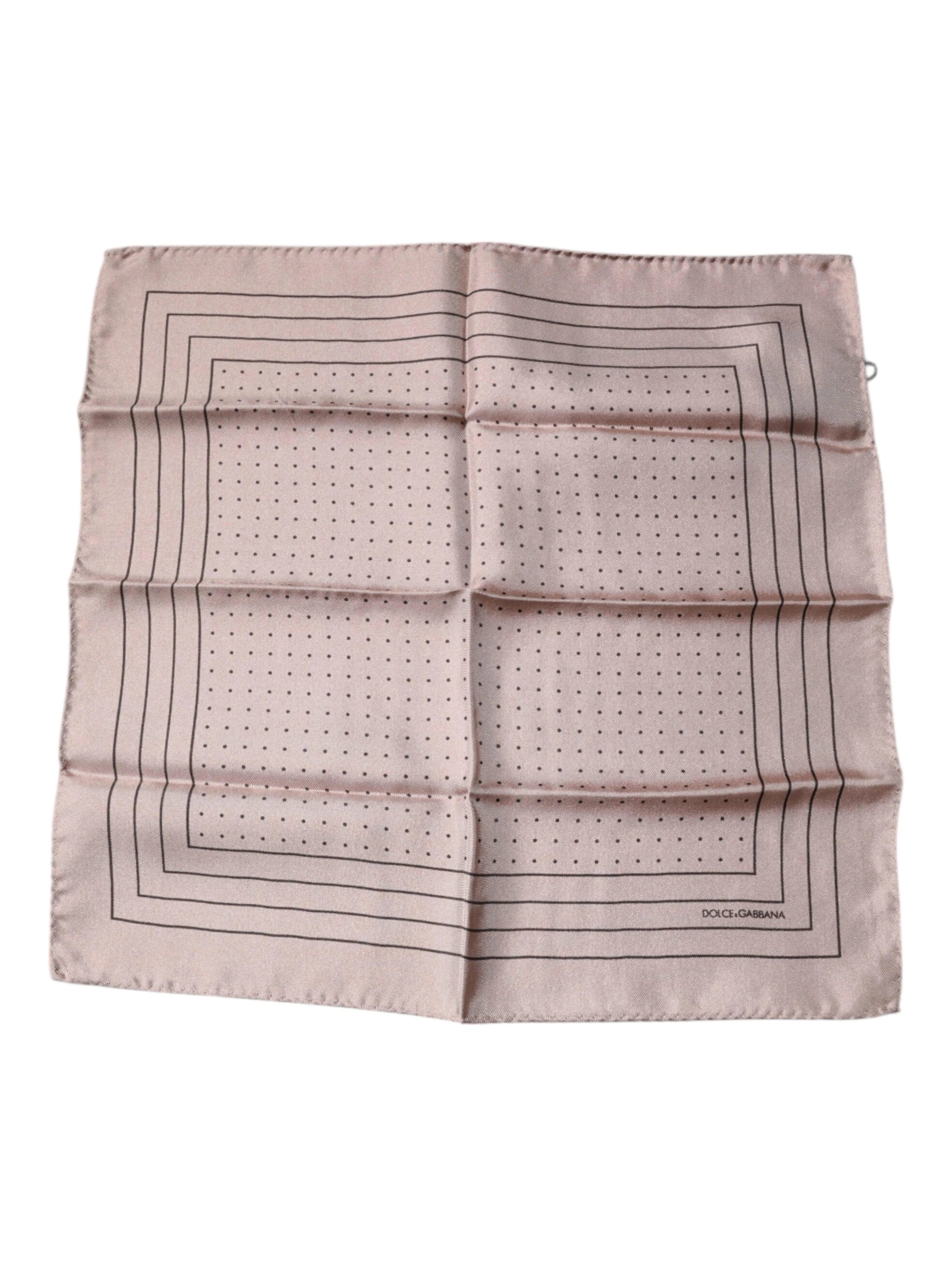 Pink Polka Dots Square Handkerchief Scarf