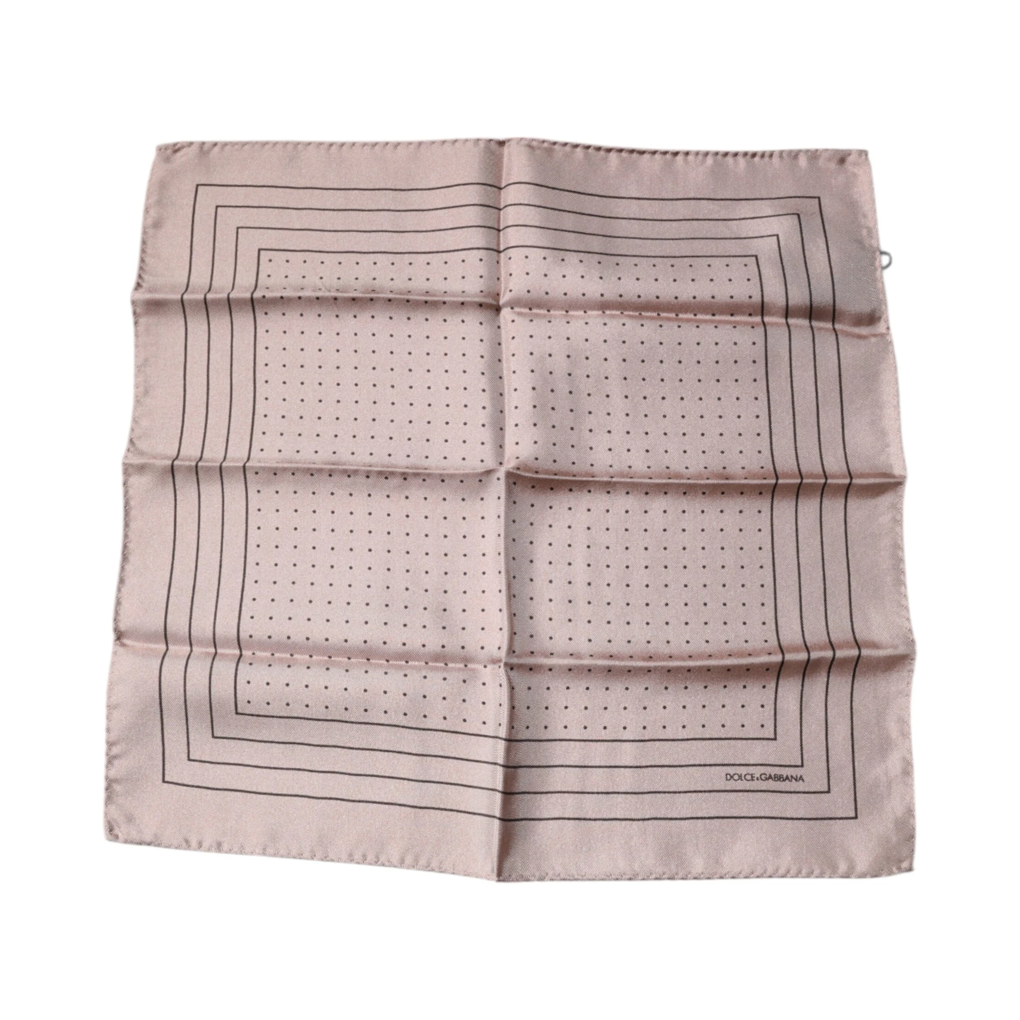 Pink Polka Dots Square Handkerchief Scarf