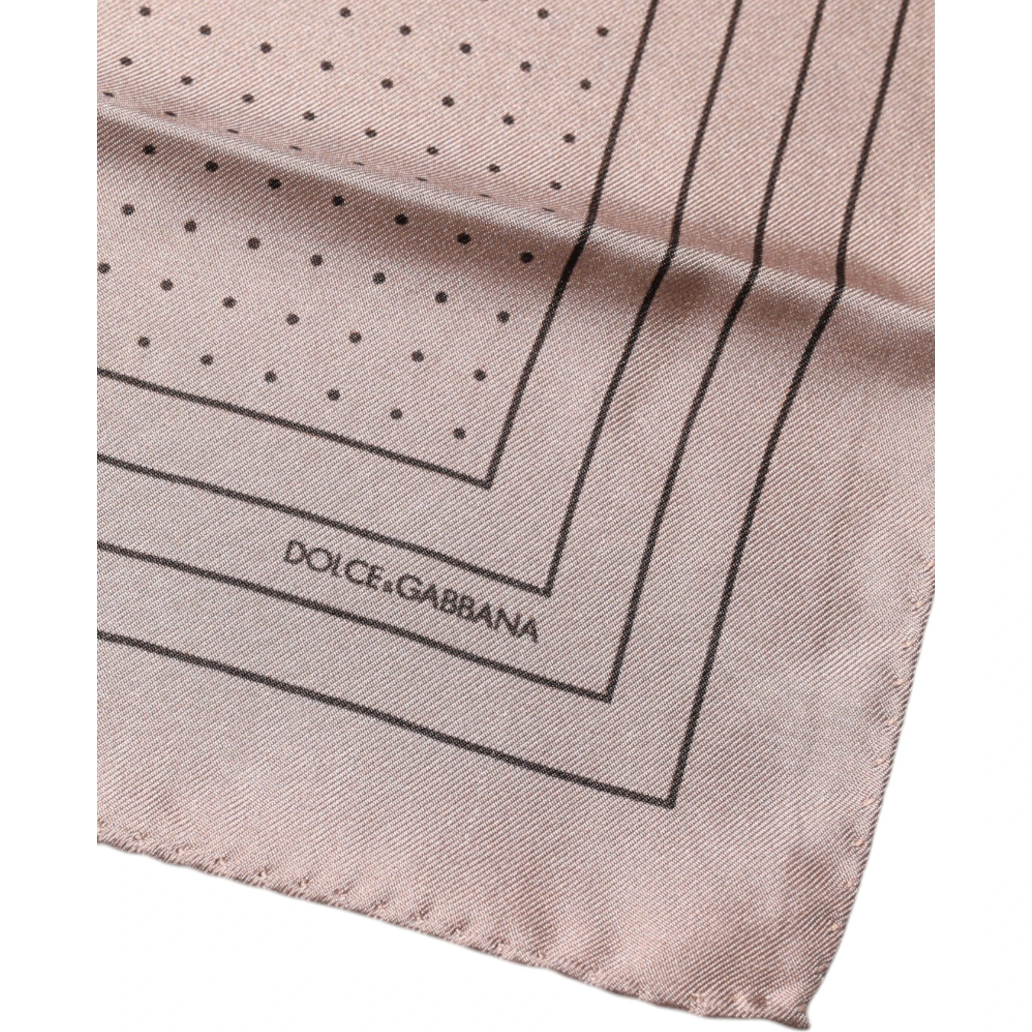 Pink Polka Dots Square Handkerchief Scarf
