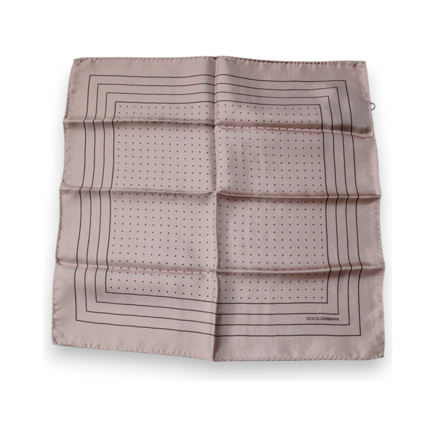 Pink Polka Dots Square Handkerchief Scarf