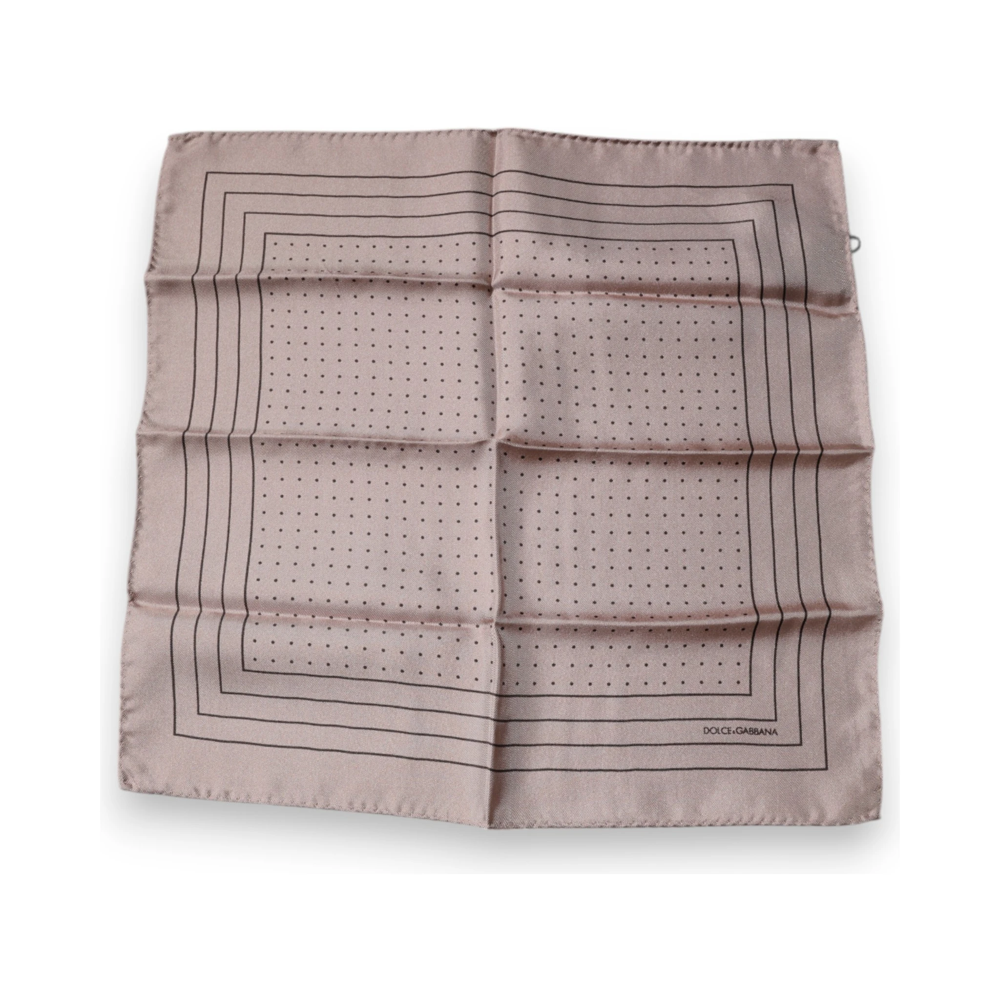 Pink Polka Dots Square Handkerchief Scarf