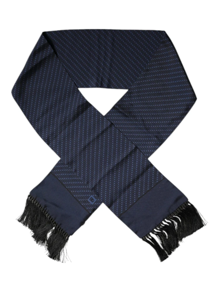 Dark Blue Fantasy Fringes Neck Wrap Scarf alternative
