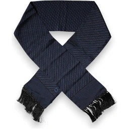 Dark Blue Fantasy Fringes Neck Wrap Scarf