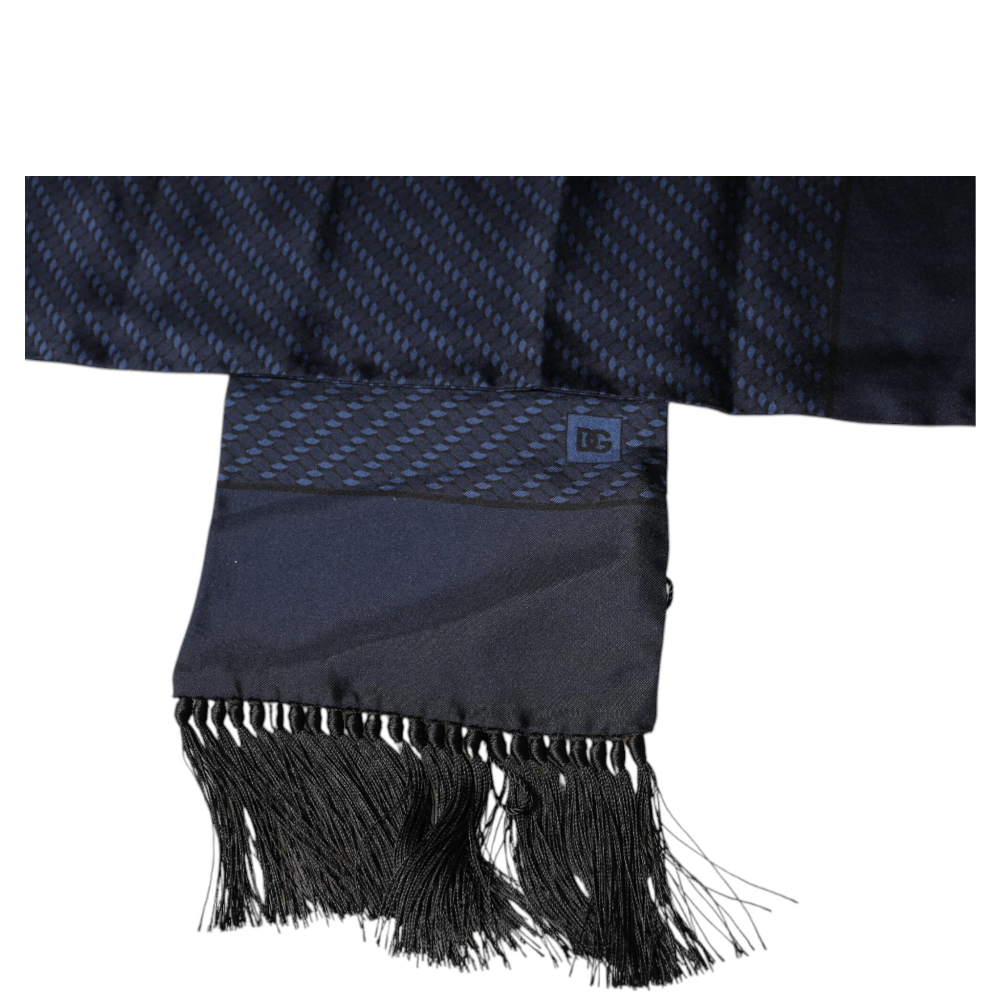 Dark Blue Fantasy Fringes Neck Wrap Scarf