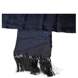 Dark Blue Fantasy Fringes Neck Wrap Scarf