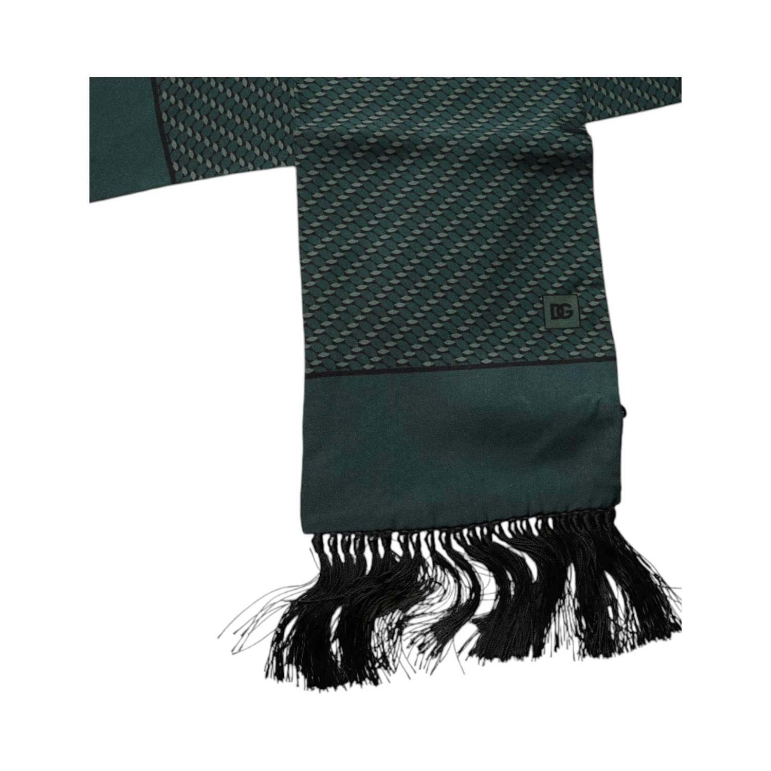 Dark Green Fantasy Fringes Neck Wrap Scarf