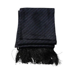 Dark Blue Fantasy Fringes Neck Wrap Scarf