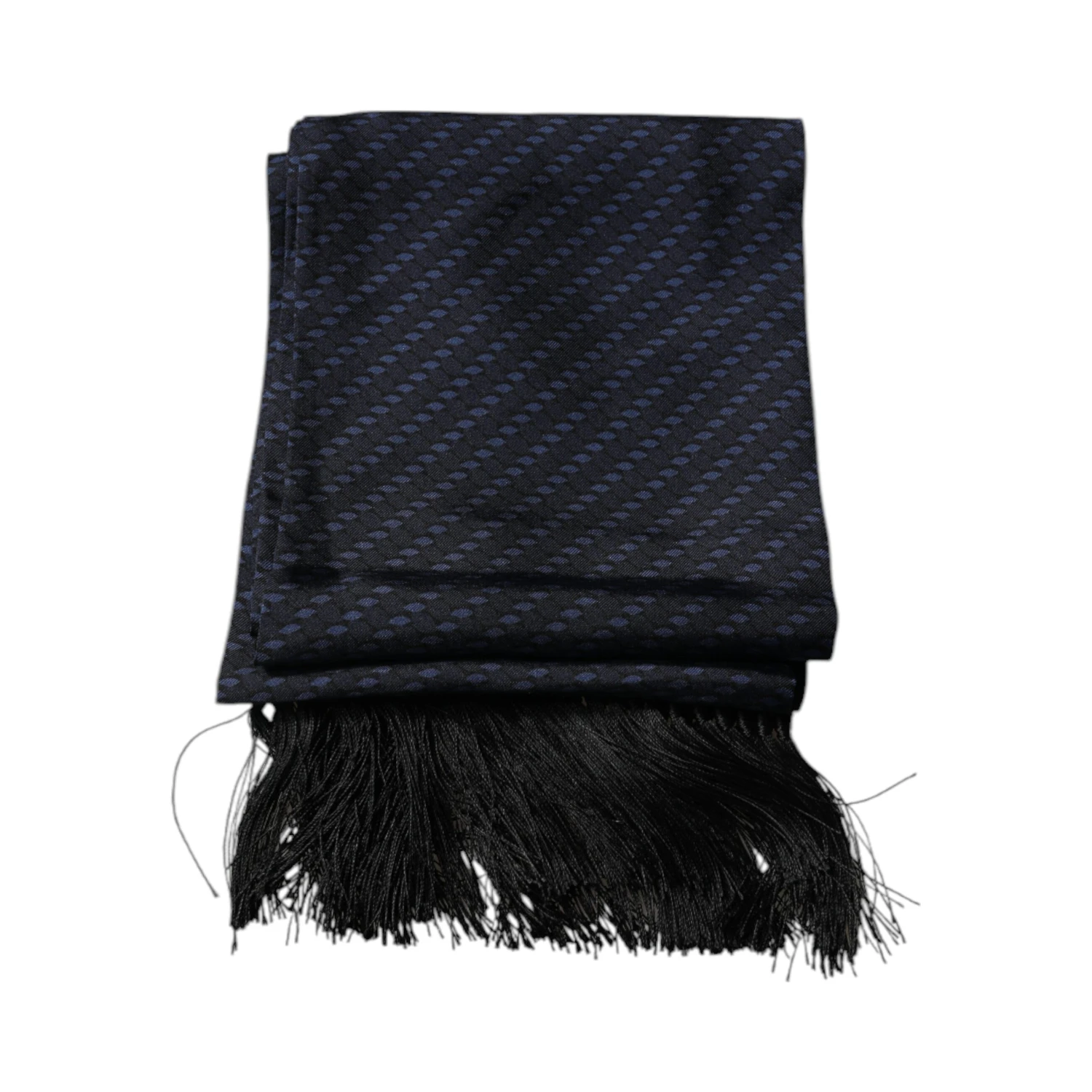 Dark Blue Fantasy Fringes Neck Wrap Scarf