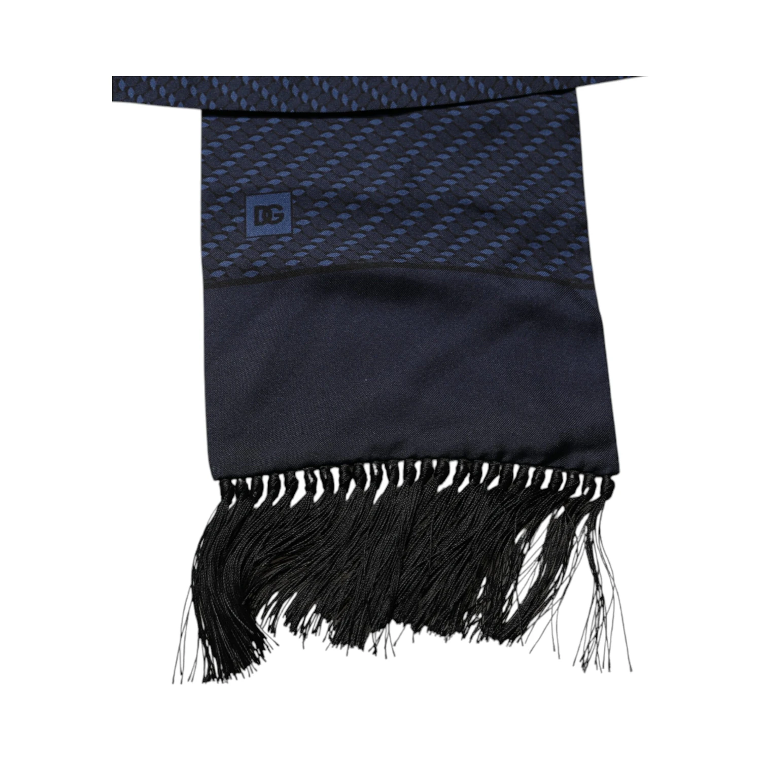Dark Blue Fantasy Fringes Neck Wrap Scarf