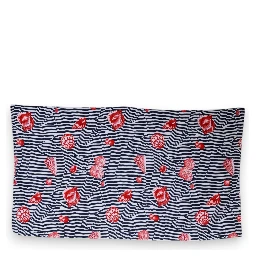 Multicolor Stripes Seashells Beach Towel