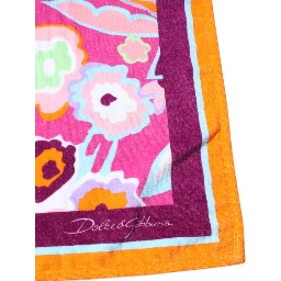 Multicolor Floral Print Cotton Beach Towel