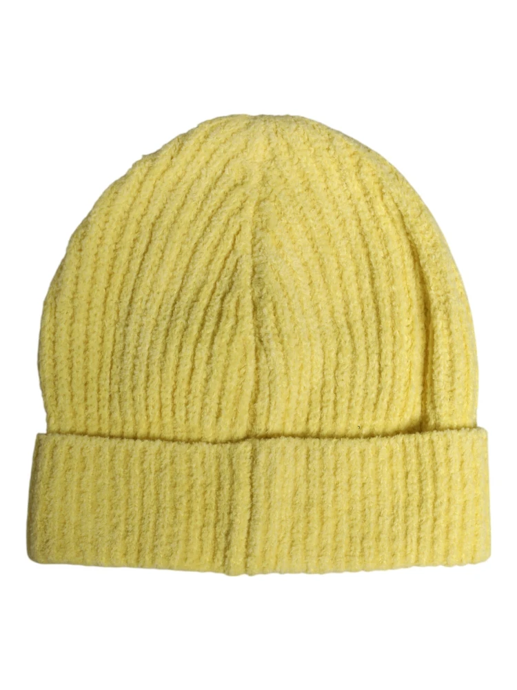 Yellow Cotton Knitted Winter Beanie Hat alternative
