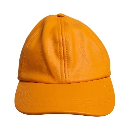 Orange Cotton 6 Panels Baseball Cap