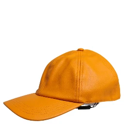 Orange Cotton 6 Panels Baseball Cap