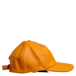 Orange Cotton 6 Panels Baseball Cap