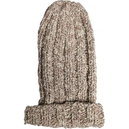 Beige Wool Knitted Ski Mask Balaclava Hat