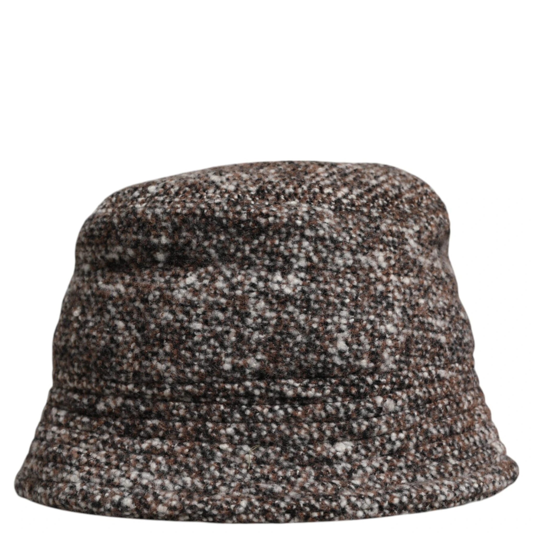 Brown Alpaca Wool Woven Bucket Hat