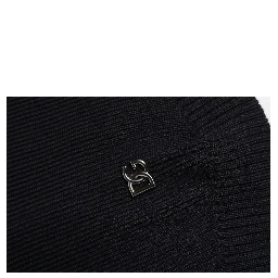 Black Wool Whole Head Wrap Balaclava Hat