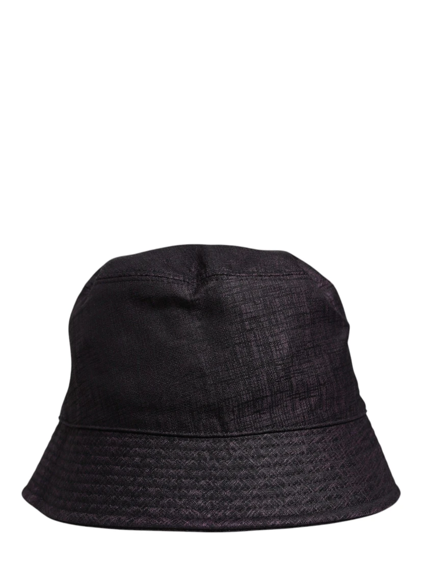 Black Wide Brim Nylon Bucket Hat