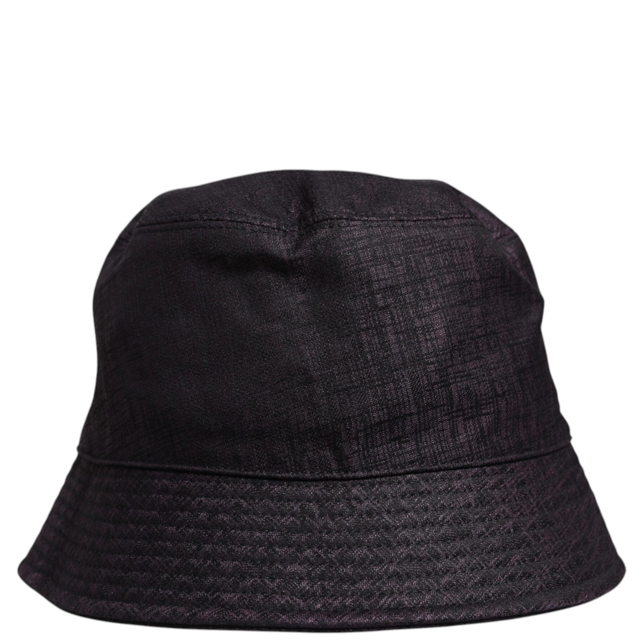 Black Wide Brim Nylon Bucket Hat