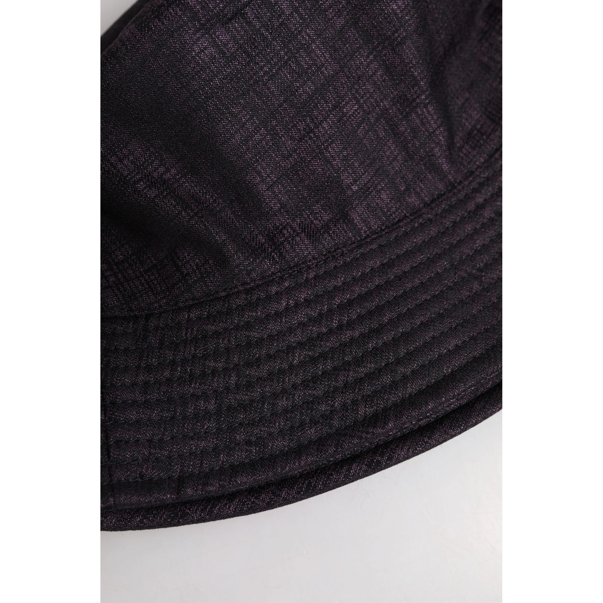 Black Wide Brim Nylon Bucket Hat