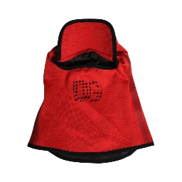Red Logo Polyester Wide Brim Balaclava Hat