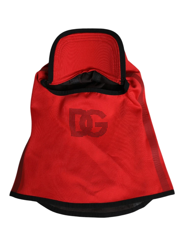Red Logo Polyester Wide Brim Balaclava Hat alternative