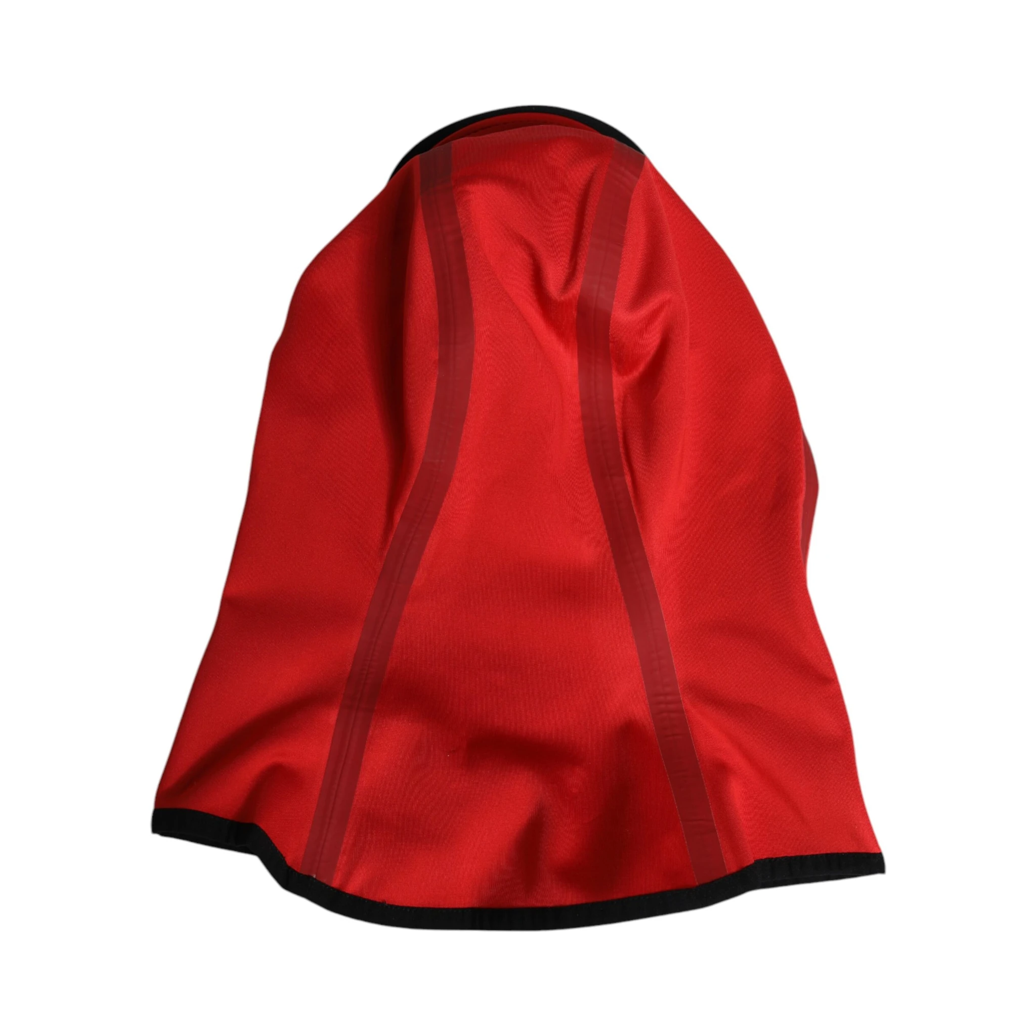 Red Logo Polyester Wide Brim Balaclava Hat