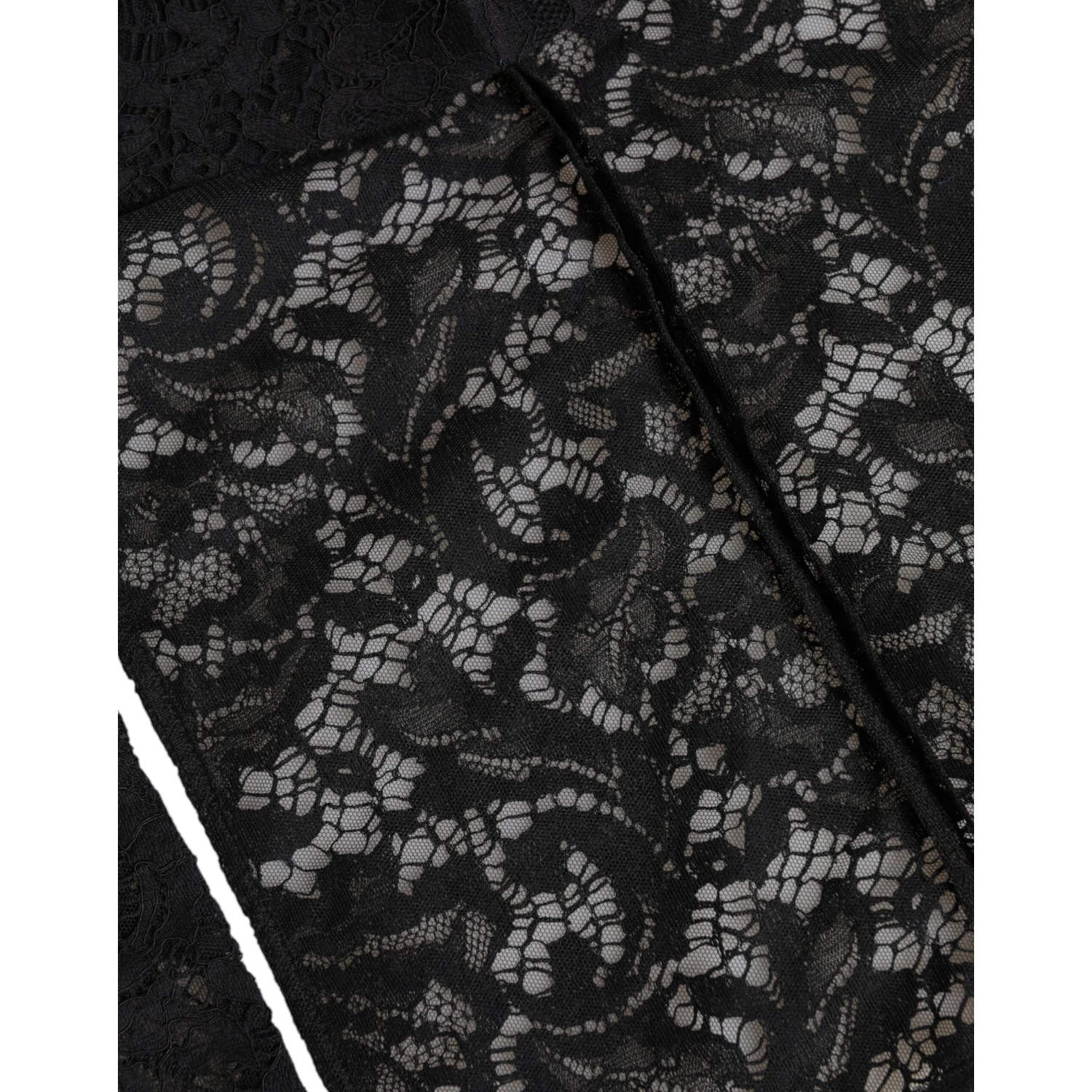Black Floral Lace Whole Head Wrap Hat