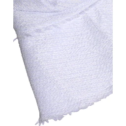 White Polyester Wide Brim Bucket Hat