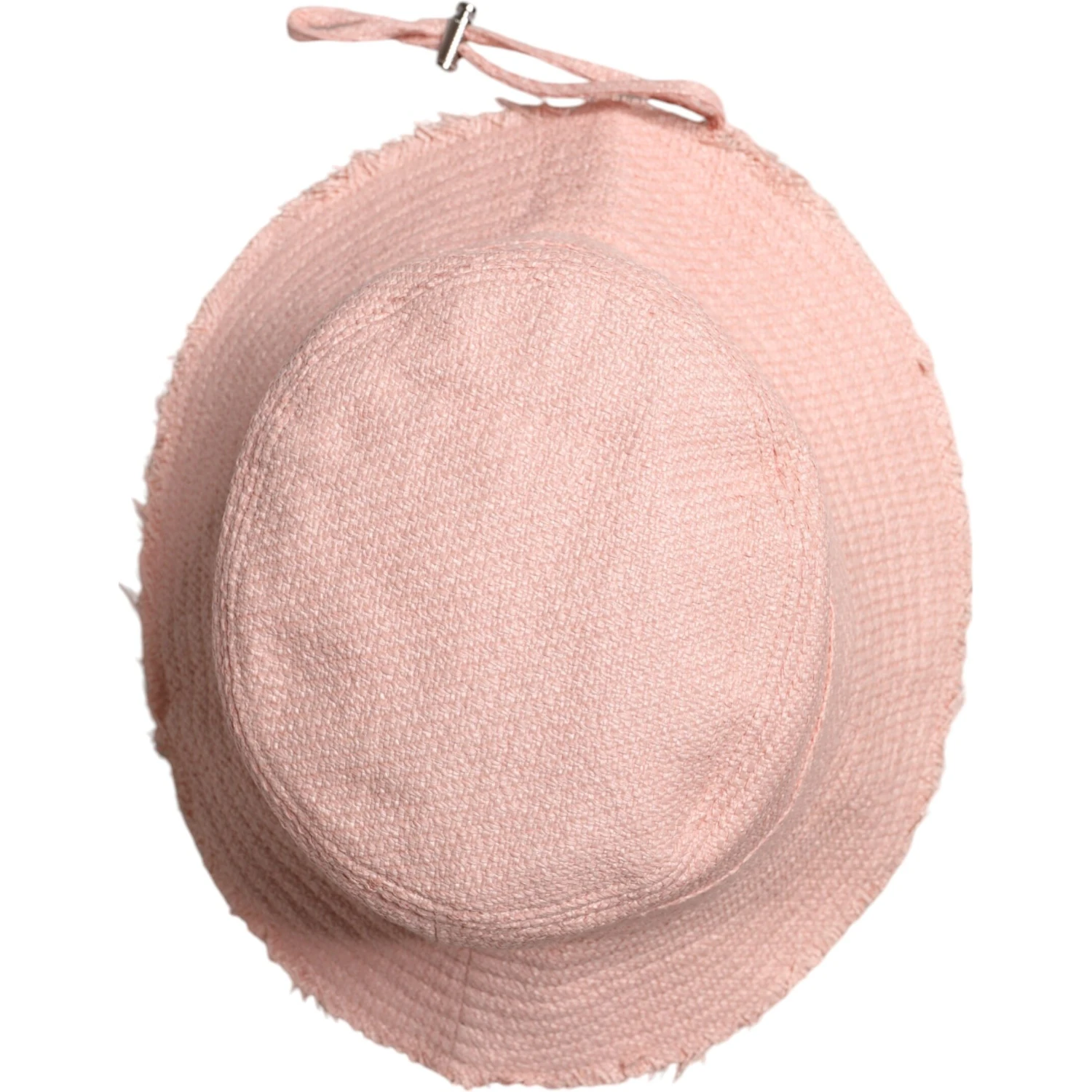 Pink Cotton Wide Brim Bucket Hat