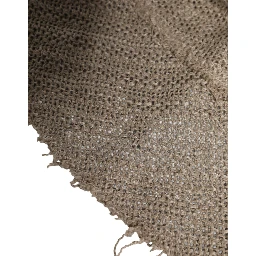 Beige Linen Wide Brim Bucket Hat