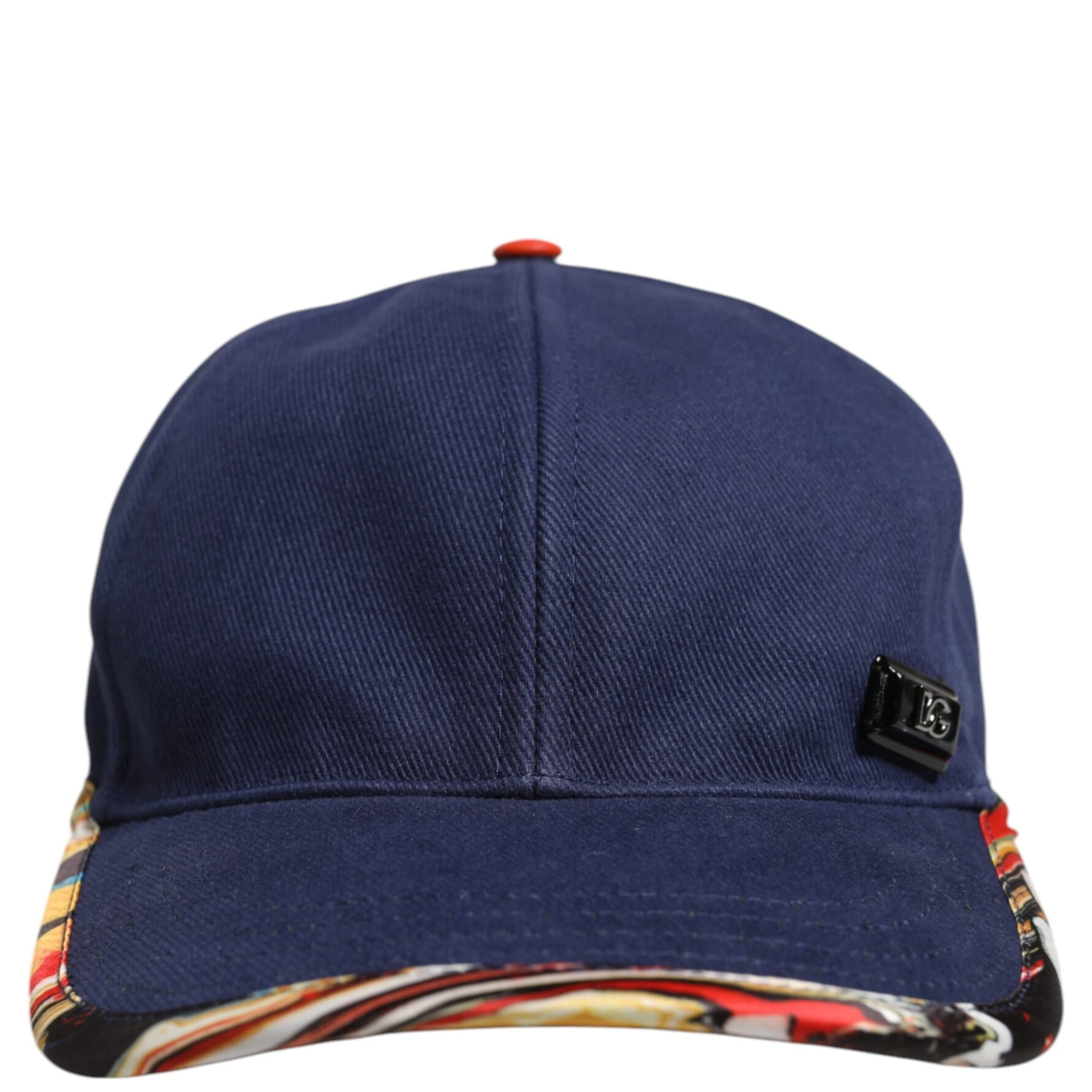 Blue Cotton 6 Panels Baseball Cap