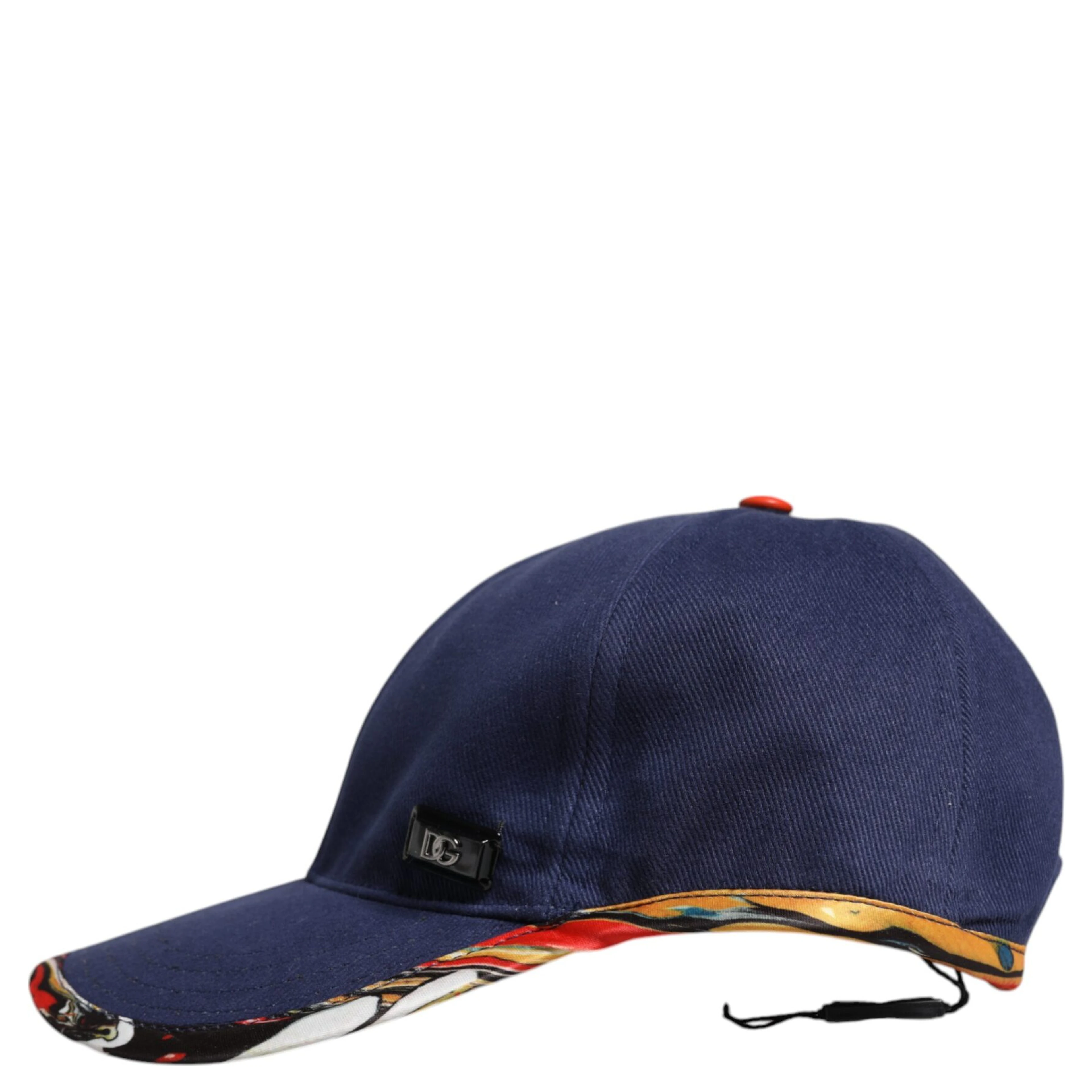 Blue Cotton 6 Panels Baseball Cap