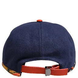 Blue Cotton 6 Panels Baseball Cap