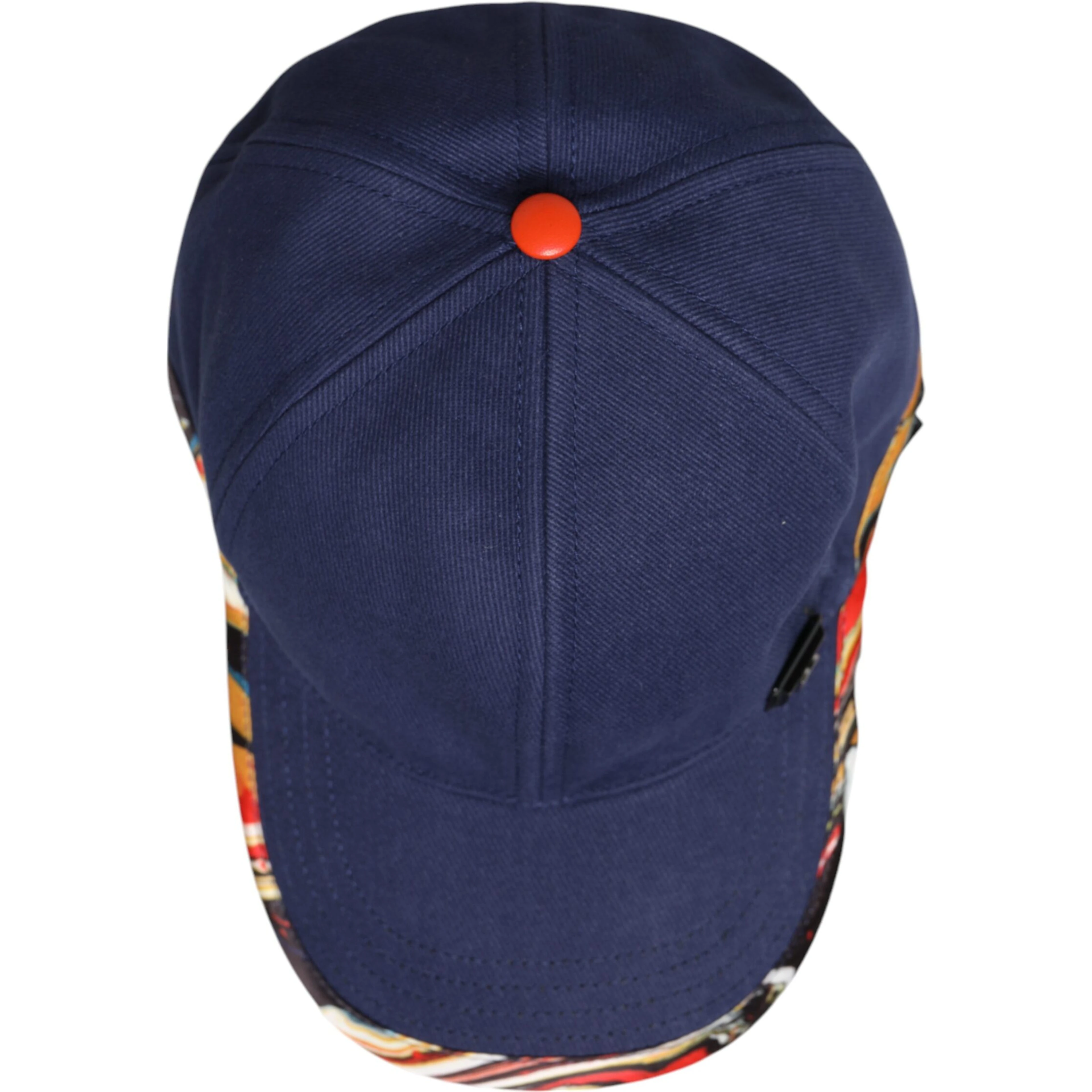 Blue Cotton 6 Panels Baseball Cap
