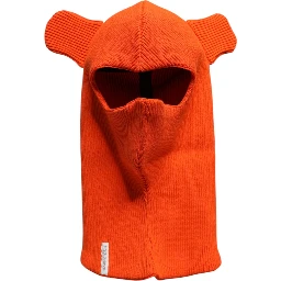 Orange Cotton Whole Head Wrap Balaclava Hat