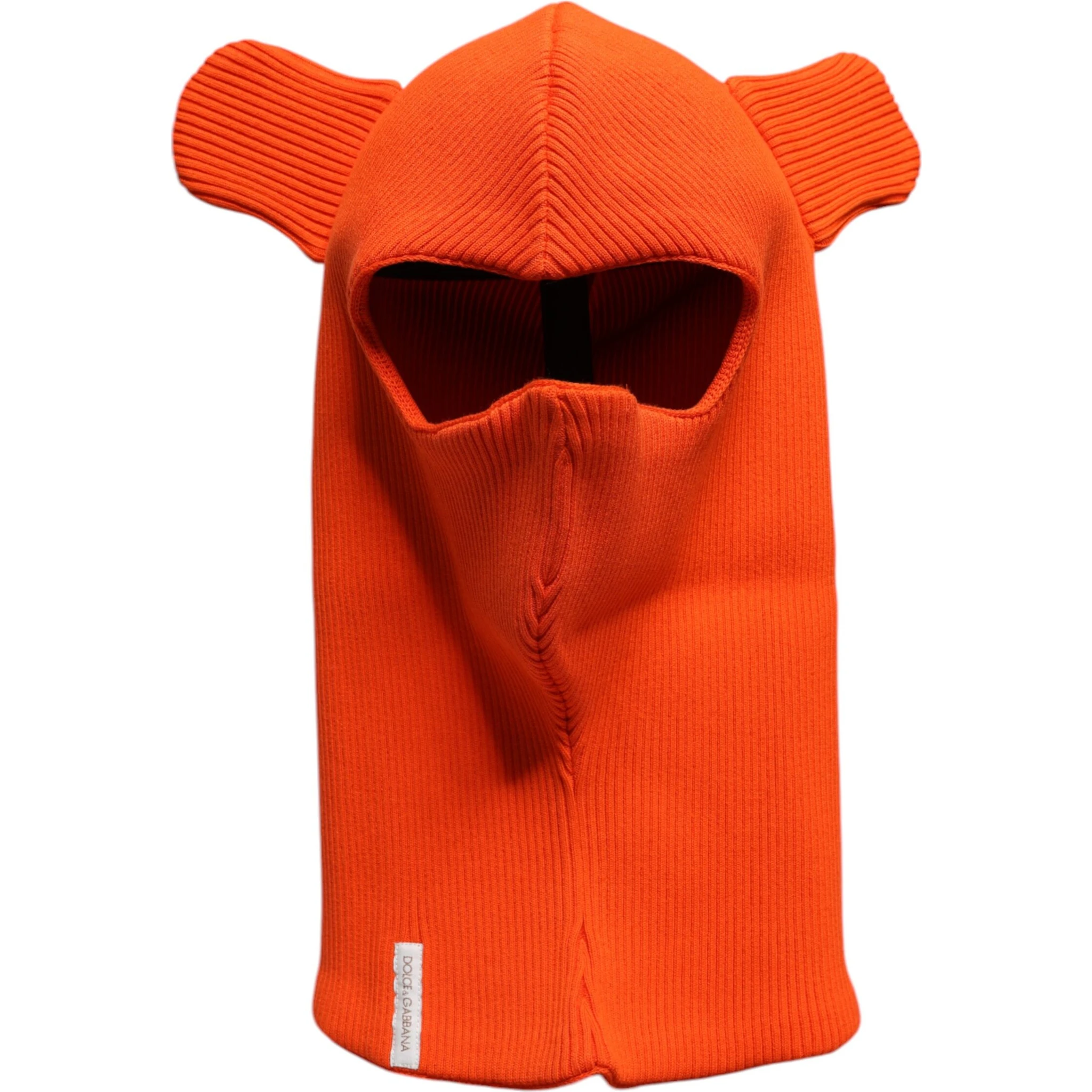 Orange Cotton Whole Head Wrap Balaclava Hat