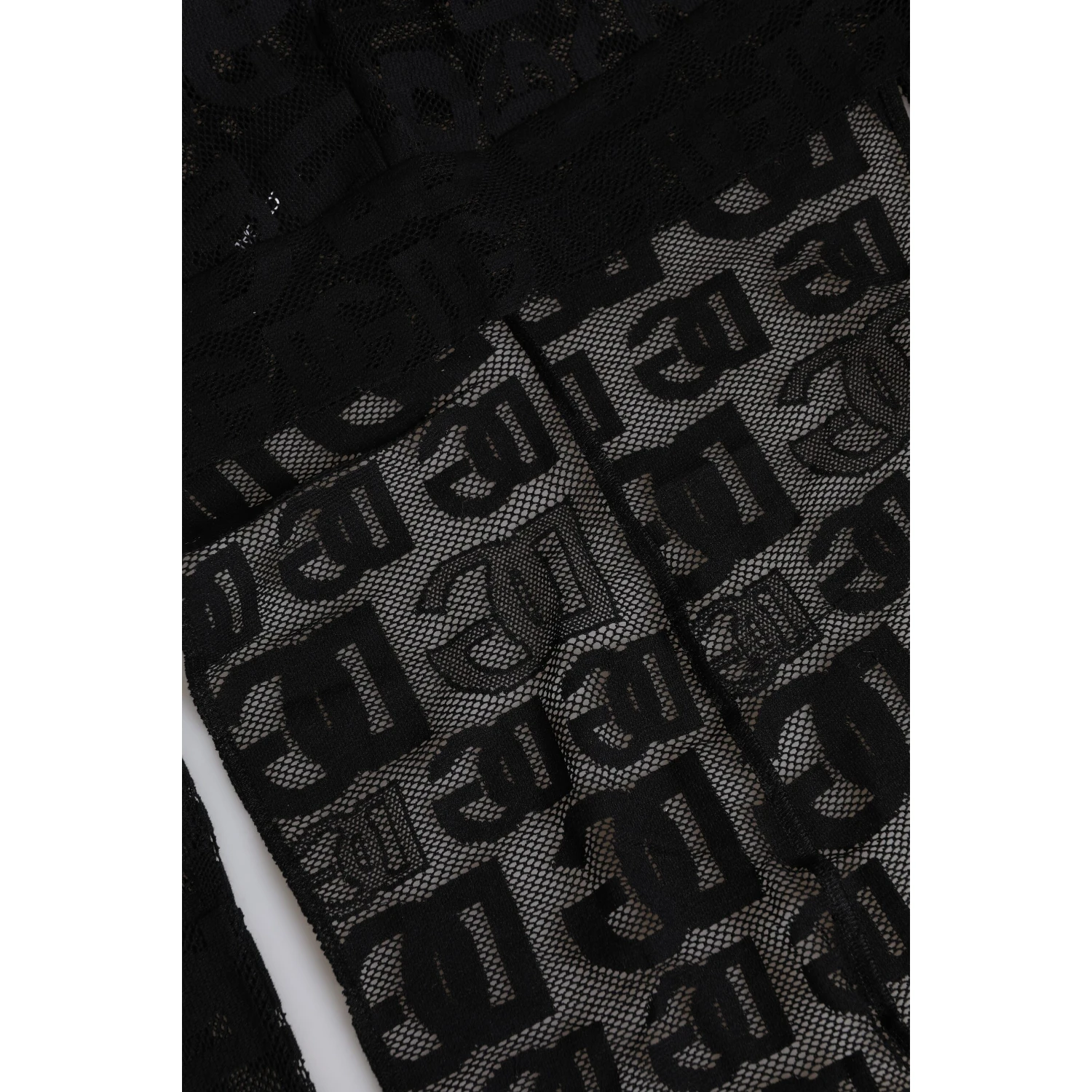 Black Logo Mesh Whole Head Wrap Hat